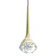 Open Design Crima Old Gold átlátszó-arany LED kristály függesztett lámpa (OR-OR86171) LED 1 izzós IP20