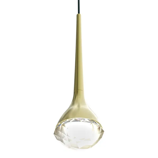 Open Design Crima Old Gold átlátszó-arany LED kristály függesztett lámpa (OR-OR86171) LED 1 izzós IP20