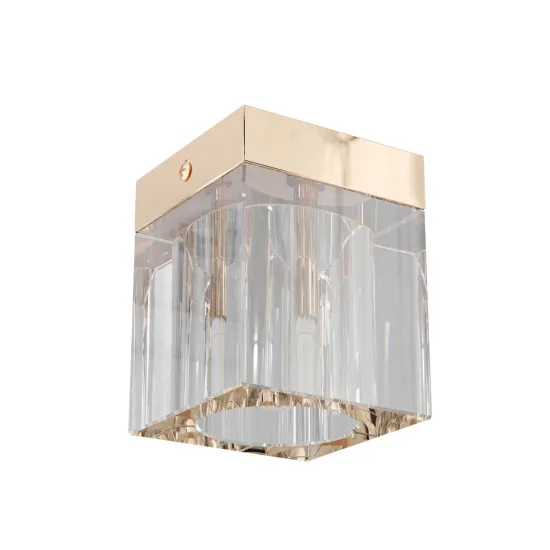 Open Design Cubo Claro Gold átlátszó-arany kristály mennyezeti lámpa (OR-OR86188) G9 1 izzós IP20