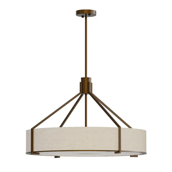 Open Design Doretto Chocco 70 barna-bézs függesztett lámpa (OR-OR85679) E27 6 izzós IP20