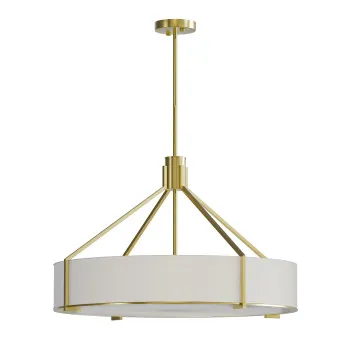 Open Design Doretto Old Gold 70 krémfehér-arany függesztett lámpa (OR-OR85662) E27 6 izzós IP20
