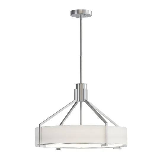 Open Design Doretto Satin Nikiel 50 fehér-nikkel függesztett lámpa (OR-OR85624) E27 4 izzós IP20