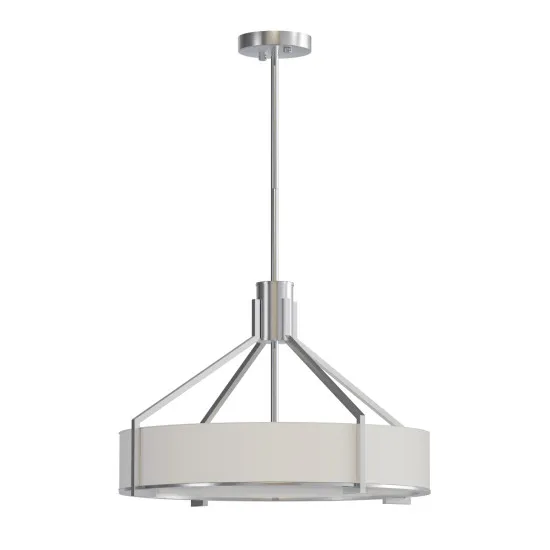 Open Design Doretto Satin Nikiel 50 fehér-nikkel függesztett lámpa (OR-OR85624) E27 4 izzós IP20