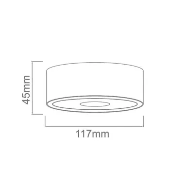 Open Design Neo Toupe Slim LED / Ufo Bianco fehér LED mennyezeti lámpa (OR-OR86447) LED 1 izzós IP20