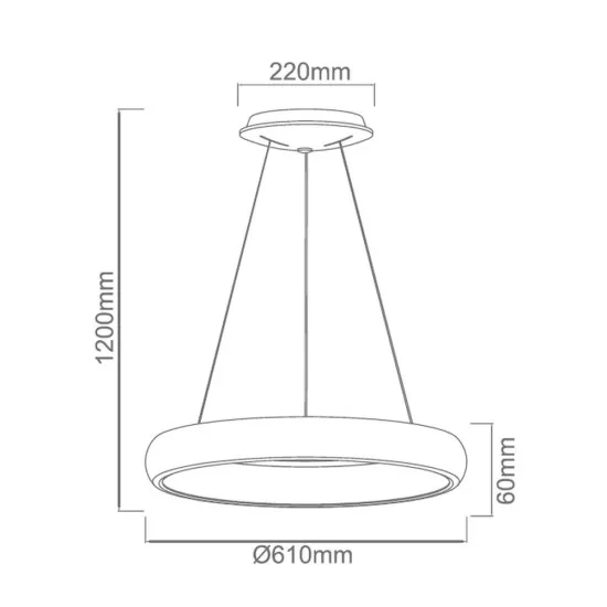 Open Design Rotto Grey fehér-szürke LED függesztett lámpa (OR-OR80780) LED 1 izzós IP20