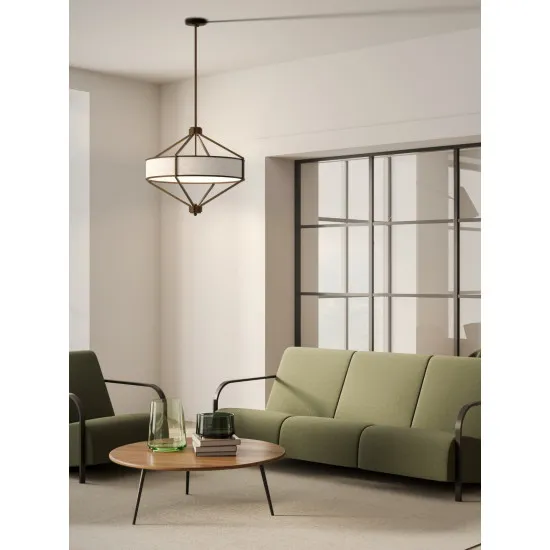 Open Design Zundo Chocco 60 barna-bézs függesztett lámpa (OR-OR85846) E27 4 izzós IP20
