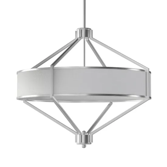 Open Design Zundo  Satin Nikiel  60 fehér-nikkel függesztett lámpa (OR-OR85822) E27 4 izzós IP20