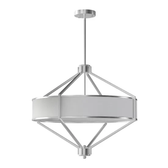 Open Design Zundo  Satin Nikiel  60 fehér-nikkel függesztett lámpa (OR-OR85822) E27 4 izzós IP20