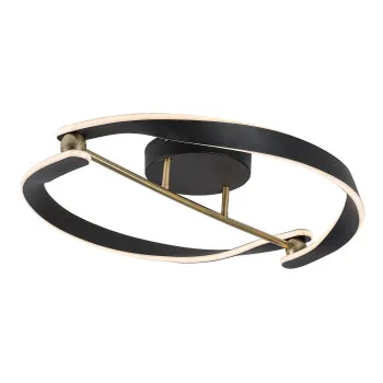 Rábalux Adalind fekete/ arany LED mennyezeti lámpa (RAB-71149) LED 1 izzós IP20