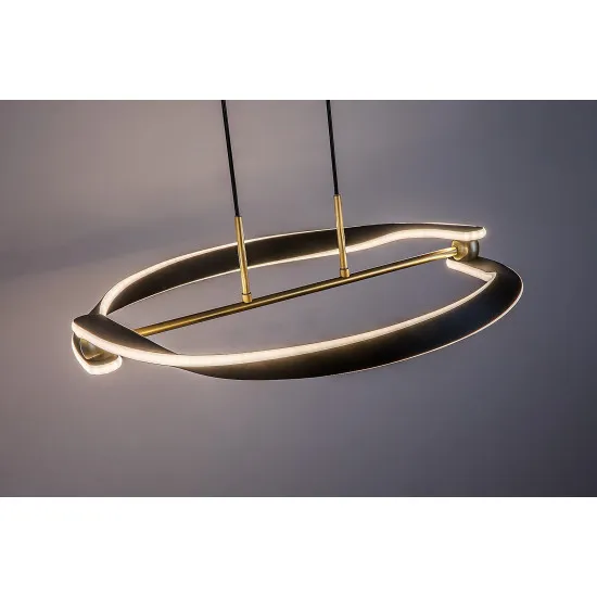 Rábalux Adalind fekete/ arany LED függesztett lámpa (RAB-72149) LED 1 izzós IP20