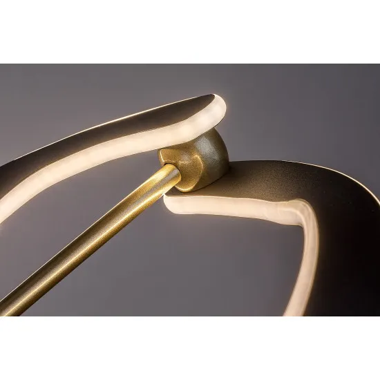 Rábalux Adalind fekete/ arany LED függesztett lámpa (RAB-72149) LED 1 izzós IP20