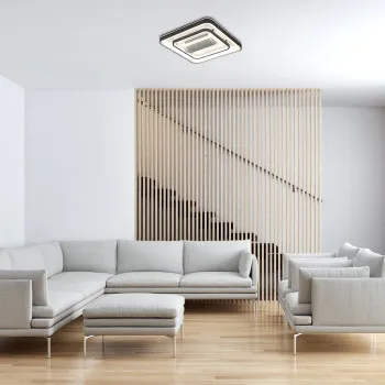 Rábalux Aireon fekete LED mennyezeti ventilátoros lámpa (RAB-71341) LED 1 izzós IP20