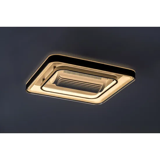 Rábalux Aireon fekete LED mennyezeti ventilátoros lámpa (RAB-71341) LED 1 izzós IP20