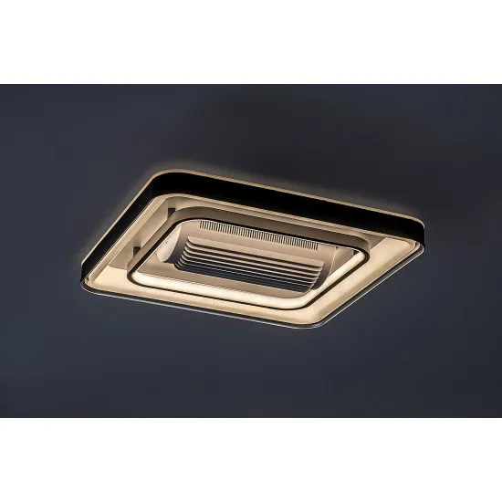 Rábalux Aireon fekete LED mennyezeti ventilátoros lámpa (RAB-71341) LED 1 izzós IP20