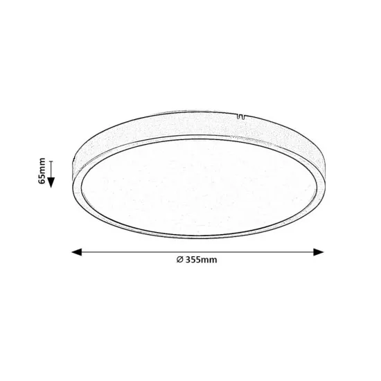 Rábalux Alenzo fehér fürdőszobai LED mennyezeti lámpa (RAB-71428) LED 1 izzós IP44