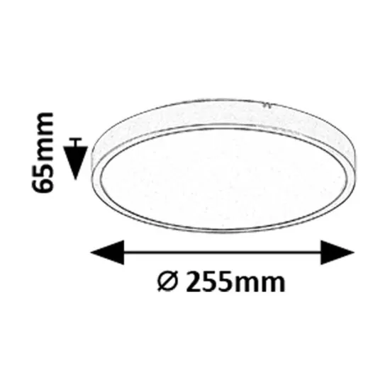 Rábalux Alenzo fekete fürdőszobai LED mennyezeti lámpa (RAB-71435) LED 1 izzós IP44