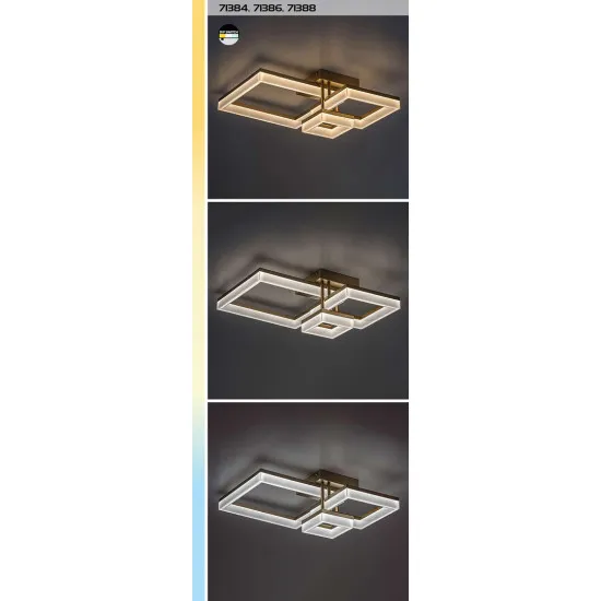 Rábalux Amilia arany LED mennyezeti lámpa (RAB-71384) LED 1 izzós IP20