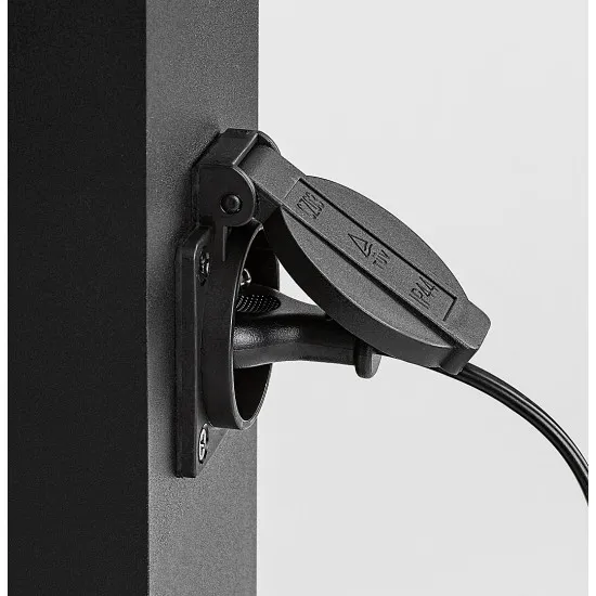 Rábalux Ankara fekete kültéri állólámpa (RAB-77122) E27 1 izzós IP44