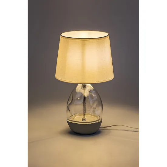 Rábalux Apolonia fehér asztali lámpa (RAB-74227) E27 1 izzós IP20