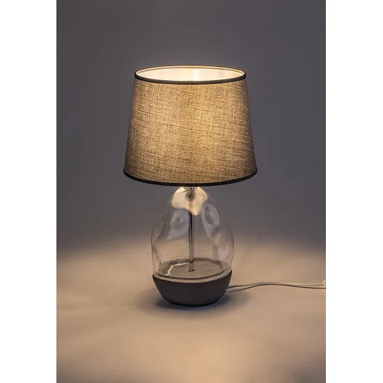 Rábalux Apolonia szürke asztali lámpa (RAB-74228) E27 1 izzós IP20