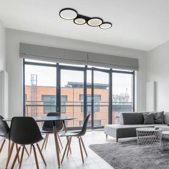 Rábalux Aranis fekete LED mennyezeti lámpa (RAB-71379) LED 1 izzós IP20