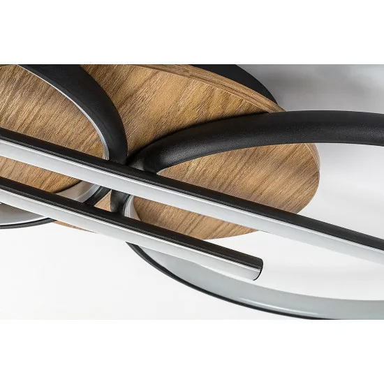 Rábalux Arash fekete LED mennyezeti lámpa (RAB-71403) LED 1 izzós IP20