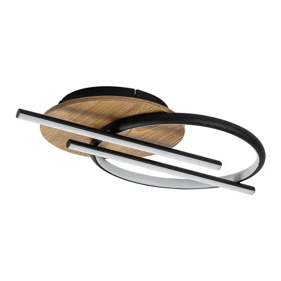 Rábalux Arash fekete LED mennyezeti lámpa (RAB-71404) LED 1 izzós IP20