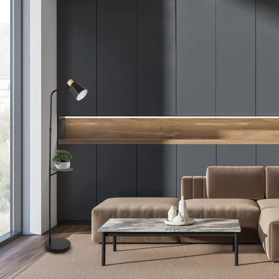 Rábalux Azim 2 fekete állólámpa (RAB-74229) E27 1 izzós IP20