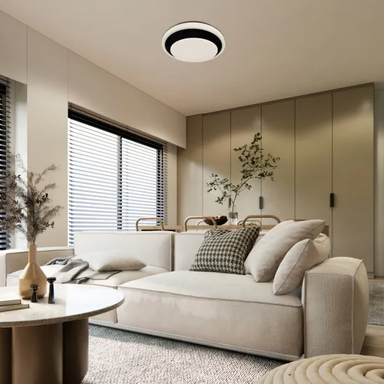 Rábalux Barbora fehér-fekete LED mennyezeti lámpa (RAB-71273) LED 1 izzós IP20