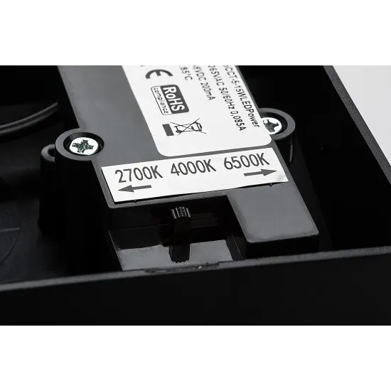 Rábalux Batida fekete LED kültéri fali lámpa (RAB-77117) LED 1 izzós IP54