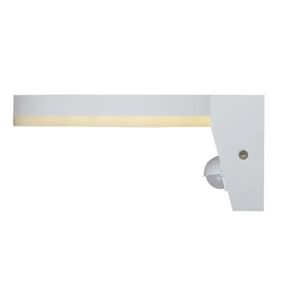 Rábalux Batida fehér mozgásérzékelős LED kültéri fali lámpa (RAB-77120) LED 1 izzós IP54