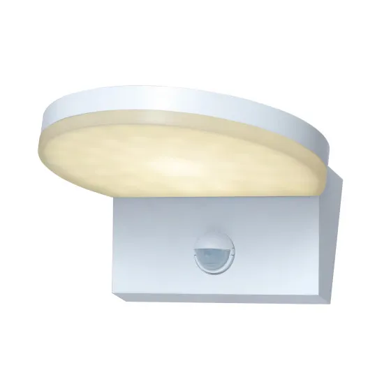 Rábalux Batida fehér mozgásérzékelős LED kültéri fali lámpa (RAB-77120) LED 1 izzós IP54