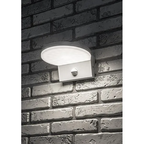 Rábalux Batida fehér mozgásérzékelős LED kültéri fali lámpa (RAB-77120) LED 1 izzós IP54