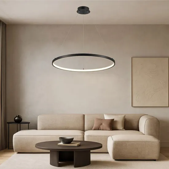 Rábalux Beliza fekete LED függesztett lámpa (RAB-72344) LED 1 izzós IP20