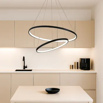 Rábalux Beliza fekete LED függesztett lámpa (RAB-72345) LED 1 izzós IP20