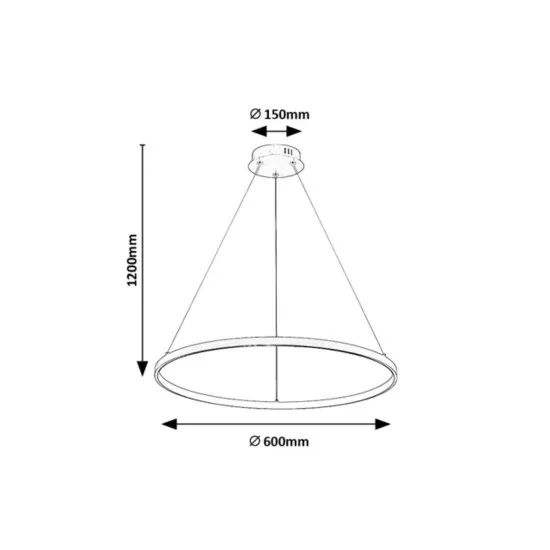 Rábalux Beliza arany LED függesztett lámpa (RAB-72347) LED 1 izzós IP20