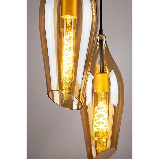 Rábalux Bellini fekete függesztett lámpa (RAB-72203) E27 3 izzós IP20