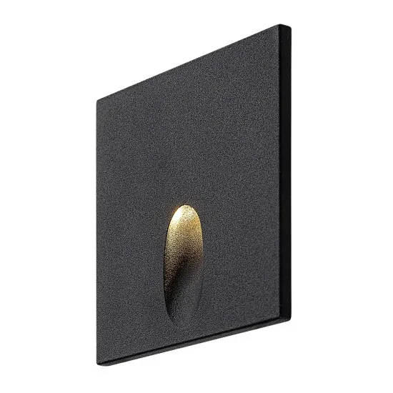 Rábalux Boven fekete kültéri LED lépcsővilágító lámpa (RAB-71169) LED 1 izzós IP54