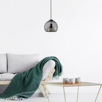 Rábalux Cameo fekete függesztett lámpa (RAB-72132) E27 1 izzós IP20