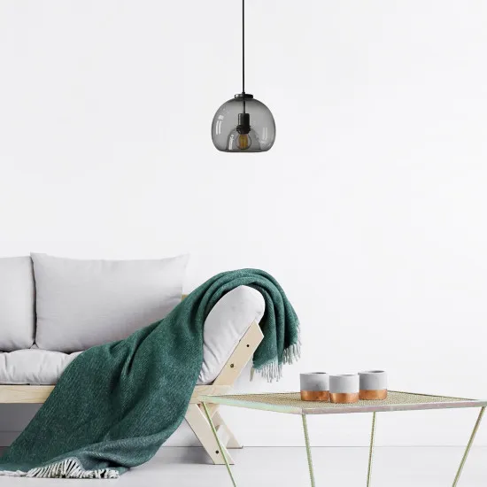 Rábalux Cameo fekete függesztett lámpa (RAB-72132) E27 1 izzós IP20