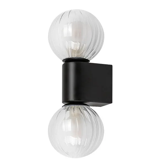 Rábalux Colzar matt fekete fürdőszobai falikar (RAB-75022) G9 2 izzós IP44