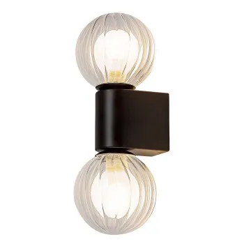 Rábalux Colzar matt fekete fürdőszobai falikar (RAB-75022) G9 2 izzós IP44