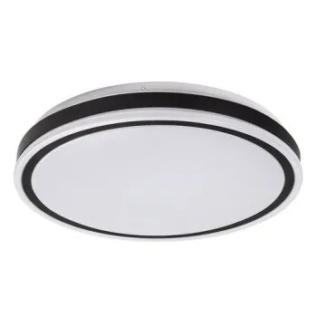 Rábalux Corlet fekete-fehér távirányítós LED mennyezeti lámpa (RAB-71412) LED 1 izzós IP20