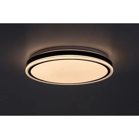 Rábalux Corlet fekete-fehér távirányítós LED mennyezeti lámpa (RAB-71412) LED 1 izzós IP20