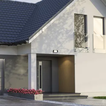 Rábalux Cubbington fekete LED kültéri fali lámpa (RAB-77183) LED 1 izzós IP54