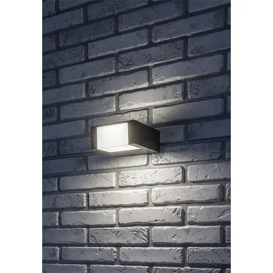 Rábalux Cubbington fekete LED kültéri fali lámpa (RAB-77183) LED 1 izzós IP54