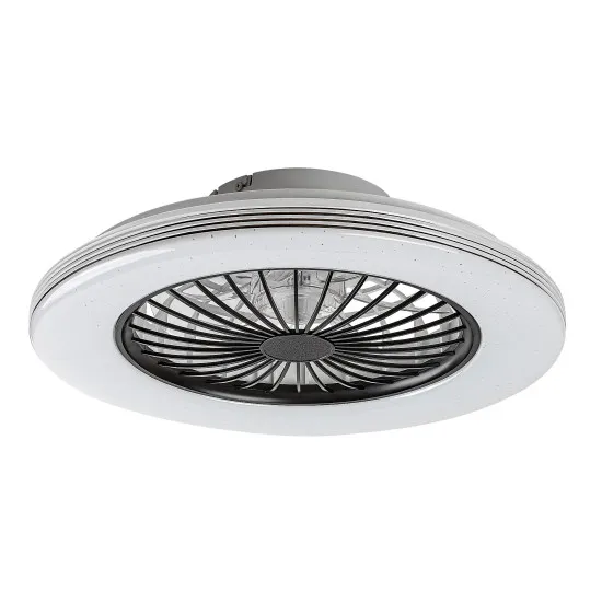 Rábalux Dalfon 2 fehér-fekete LED mennyezeti ventilátoros lámpa (RAB-71330) LED 1 izzós IP20