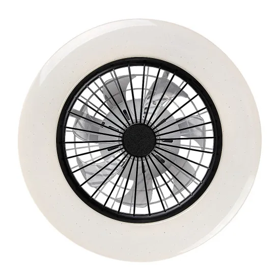 Rábalux Dalfon 2 fehér-fekete LED mennyezeti ventilátoros lámpa (RAB-71330) LED 1 izzós IP20