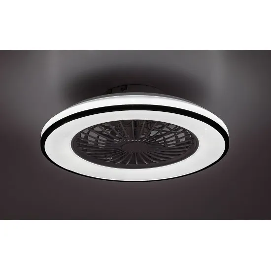 Rábalux Dalfon 2 fehér-fekete LED mennyezeti ventilátoros lámpa (RAB-71331) LED 1 izzós IP20