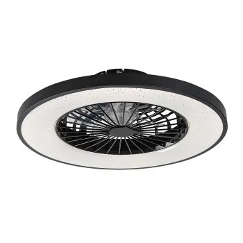 Rábalux Dalfon 2 fekete-fehér LED mennyezeti ventilátoros lámpa (RAB-71334) LED 1 izzós IP20